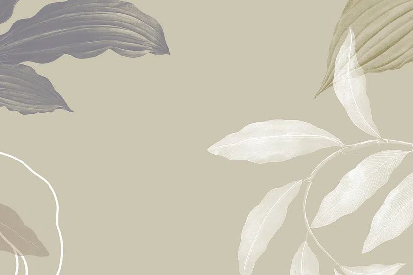 Tropical leafy background illustration. poster detail