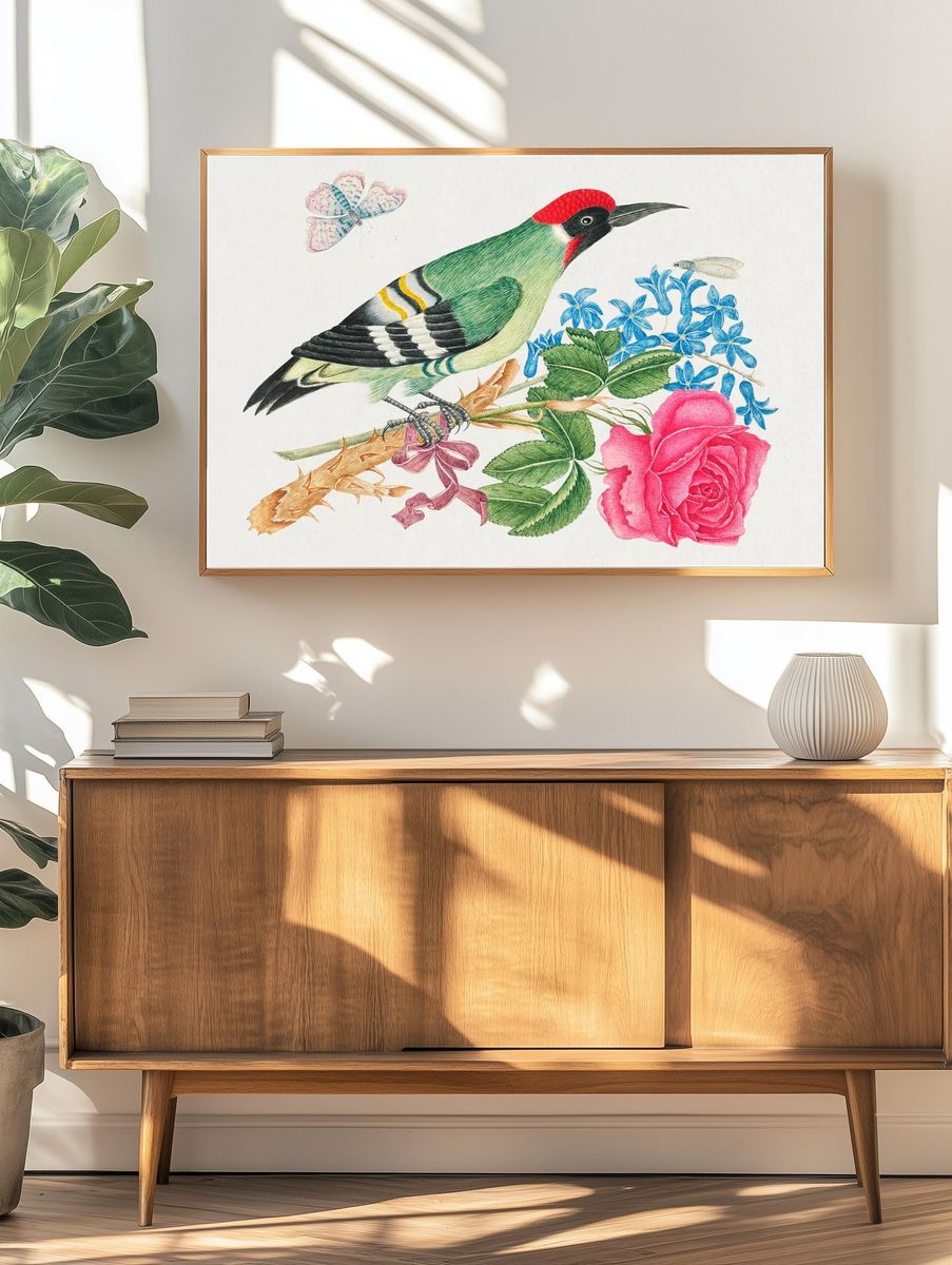 18th century illustration European green. — room view 3