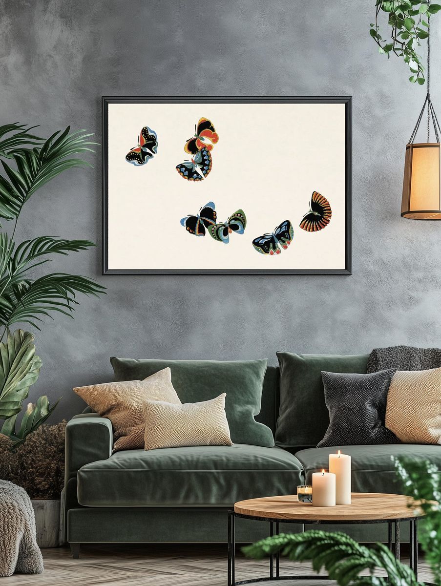 Japanese woodblock butterfly. — room view 4