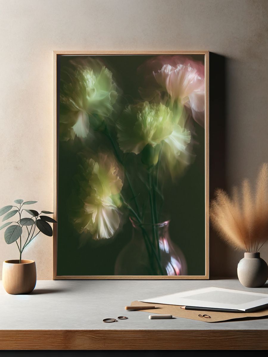 Dreamy Floral Bloom Print. — room view 2