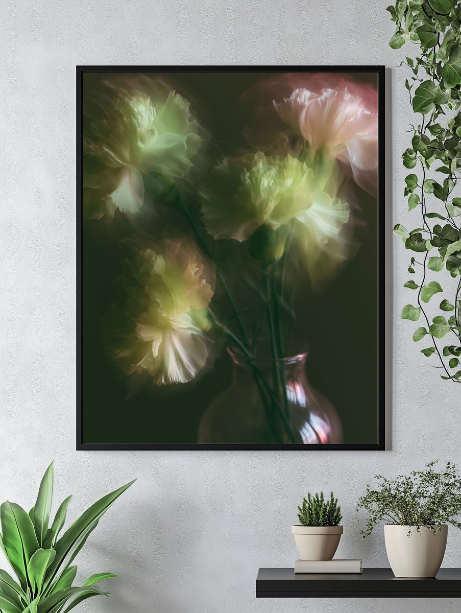 Dreamy Floral Bloom Print. — room view 4