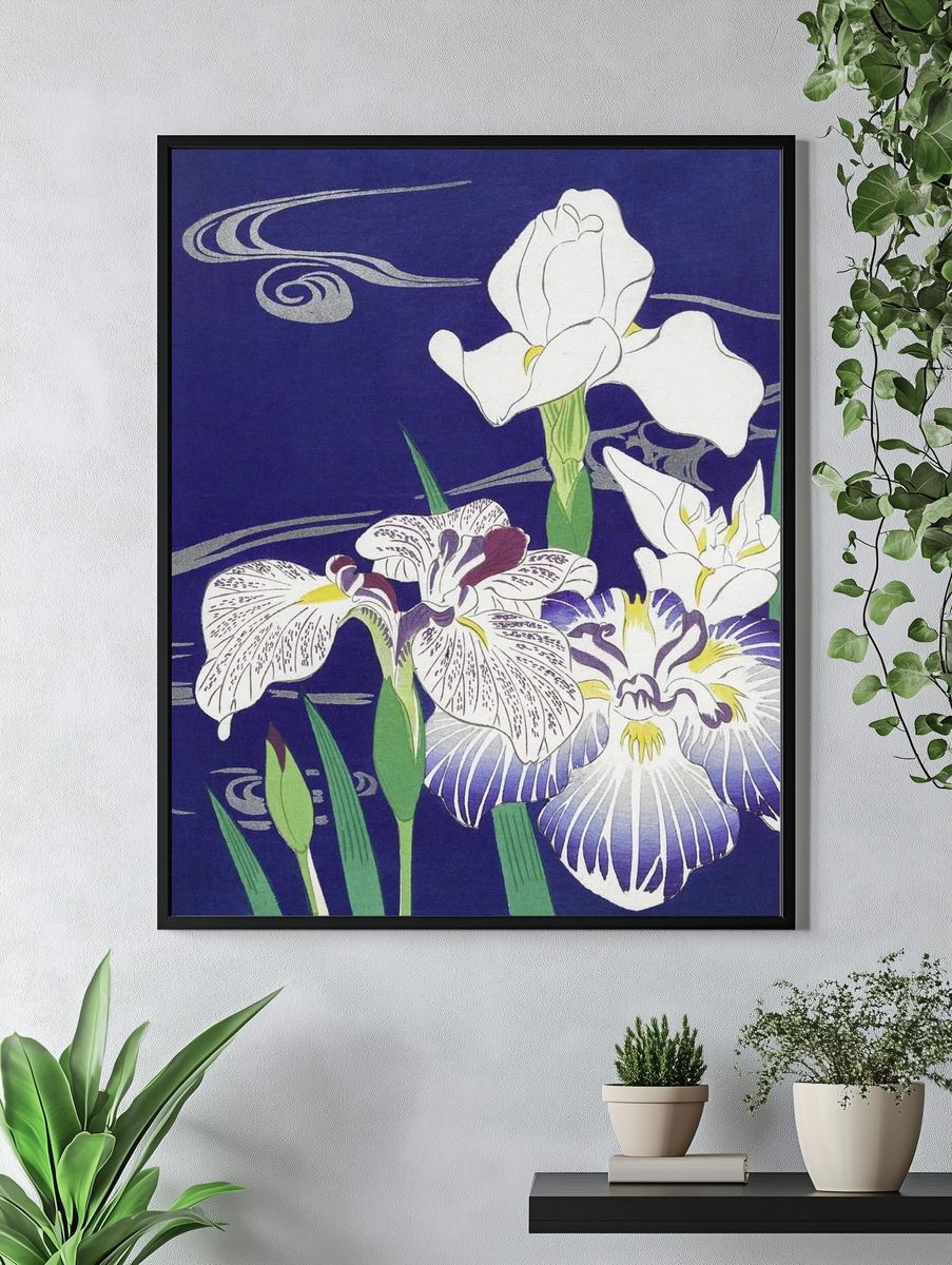 Irises (1890–1900) Kogyo Tsukioka. Original. — room view 4
