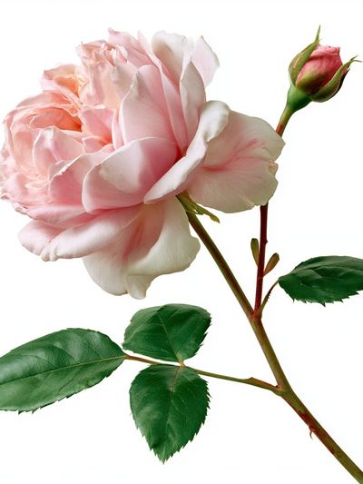 Pink Rose Botanical Print.