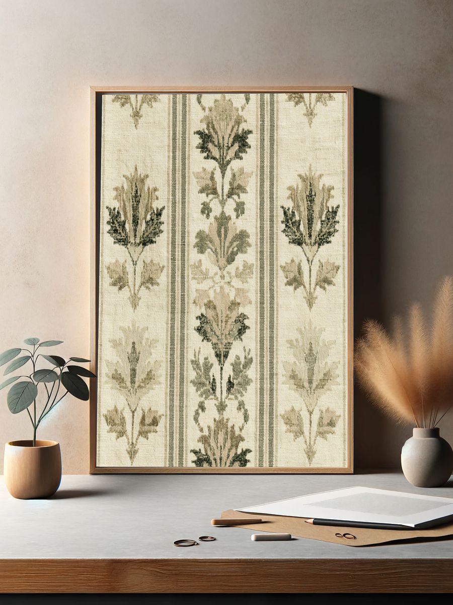 Botanical Textile Pattern Print. — room view 2