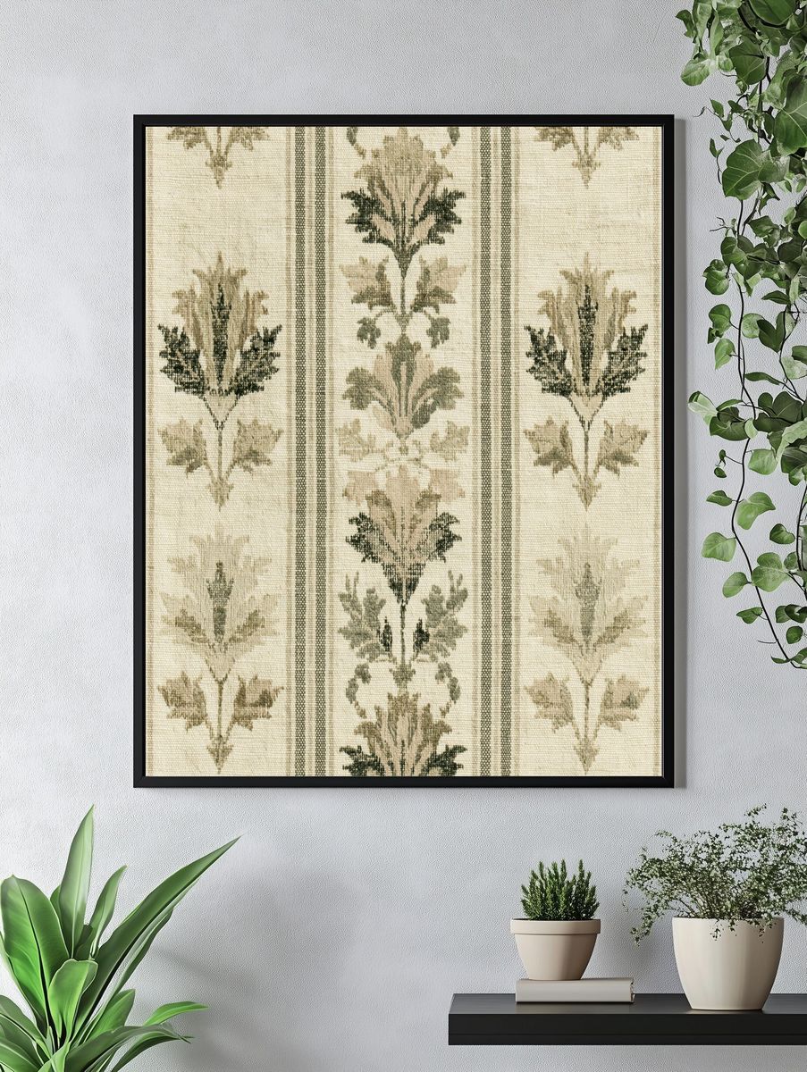 Botanical Textile Pattern Print. — room view 4