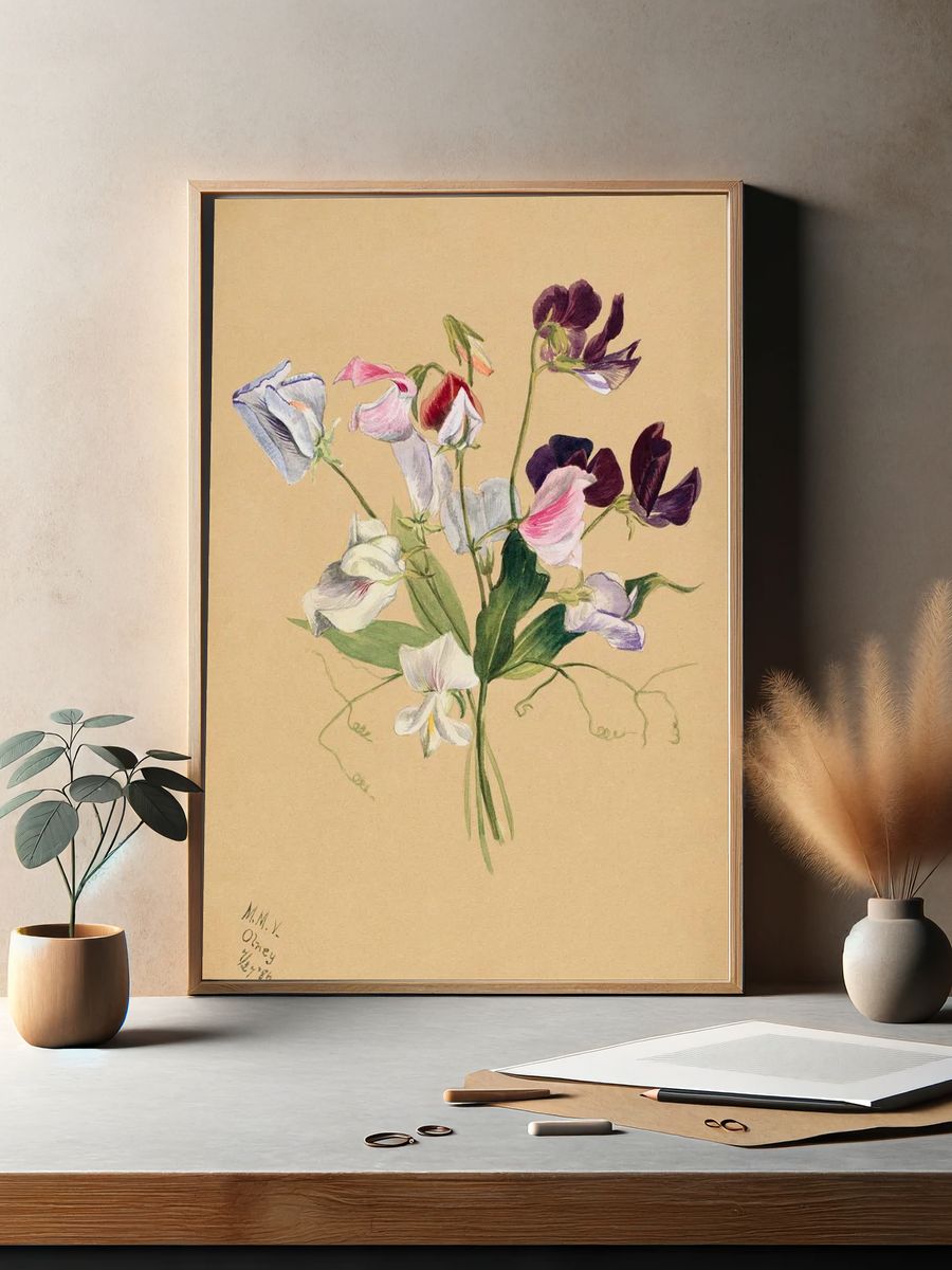 Flower Study (1886) Mary Vaux. — room view 2