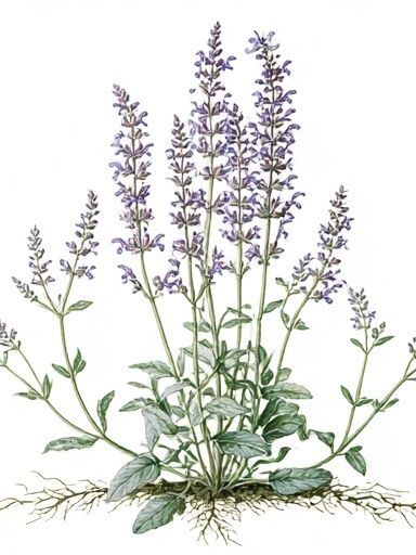 Lavender Botanical Print. poster detail