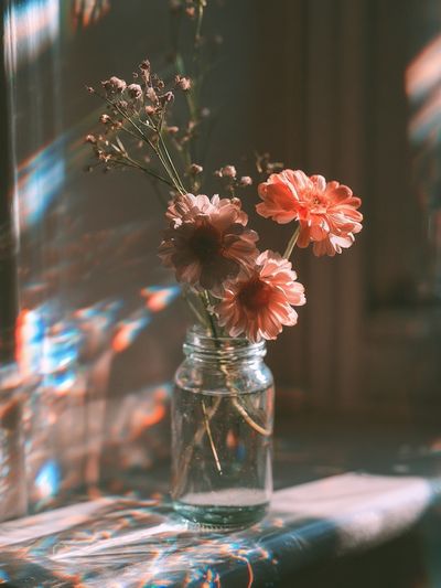 Sunlit Flowers Still Life Poster.