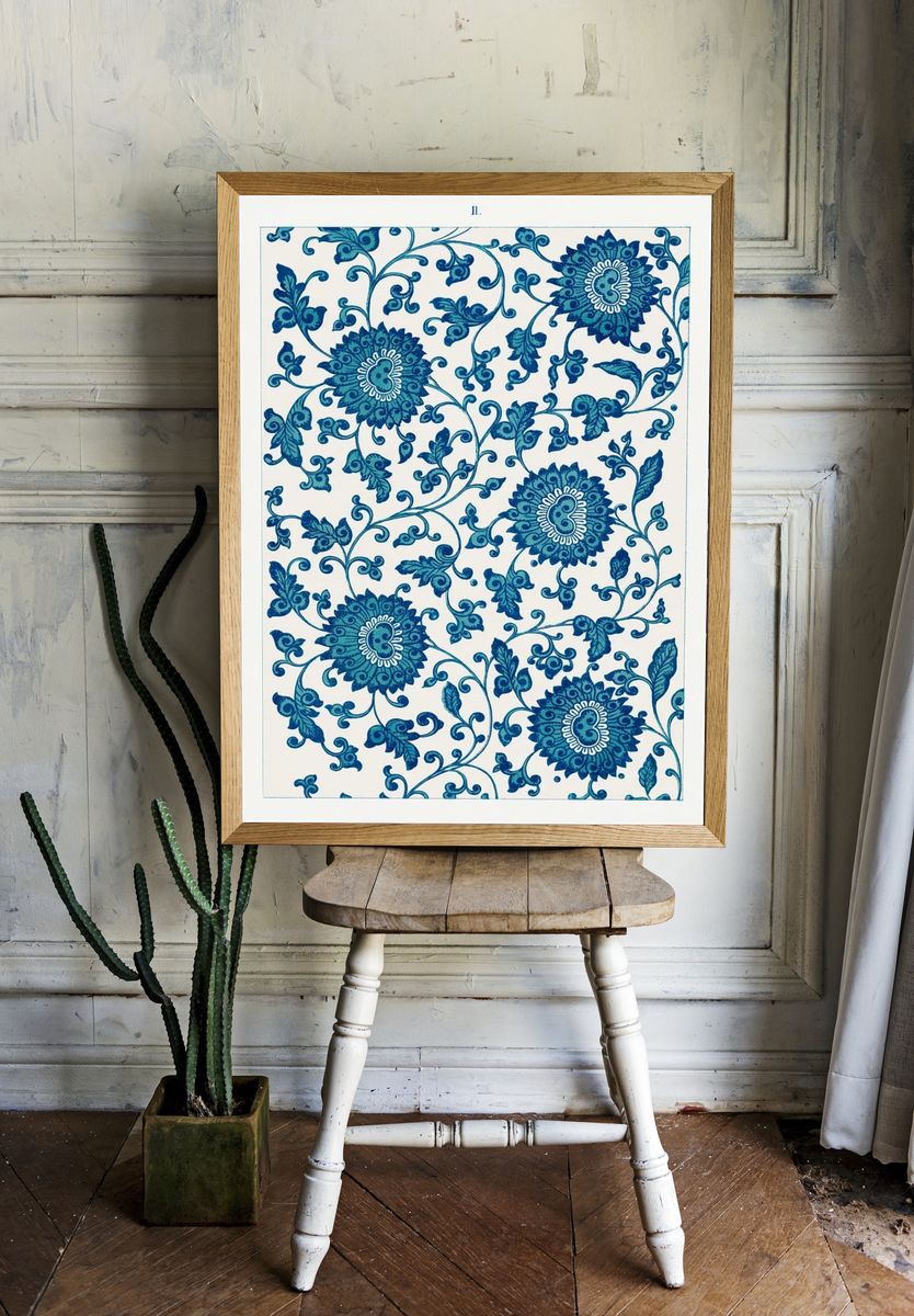 Flower pattern, Examples Chinese Ornament. room preview