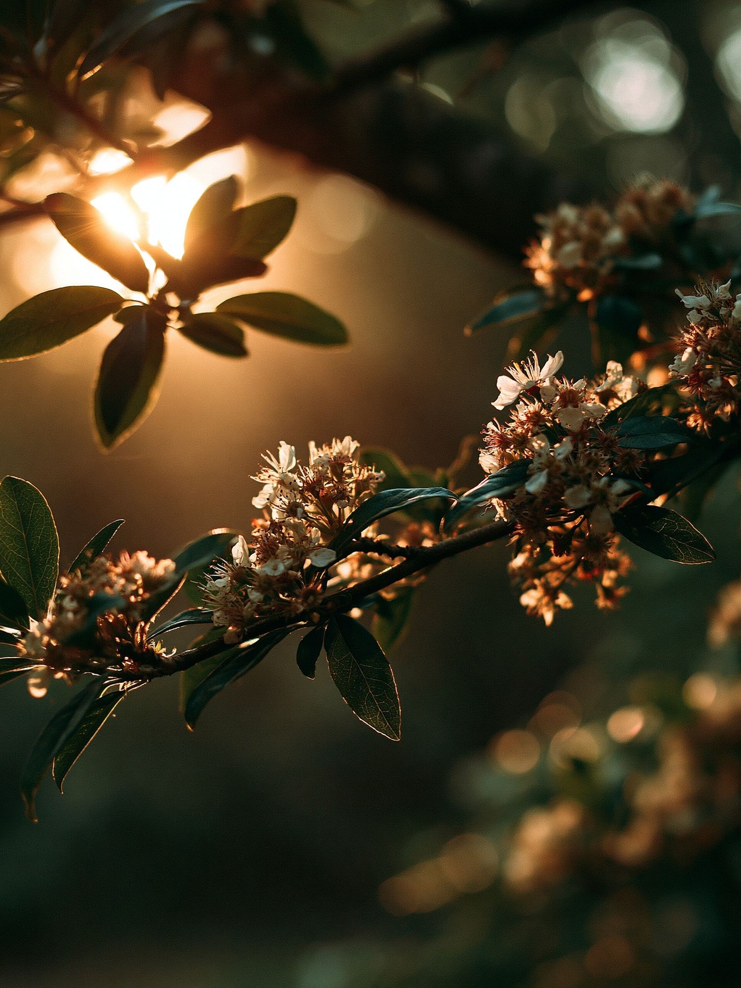Golden Blossom Branch Photography Poster. poster — botanical art