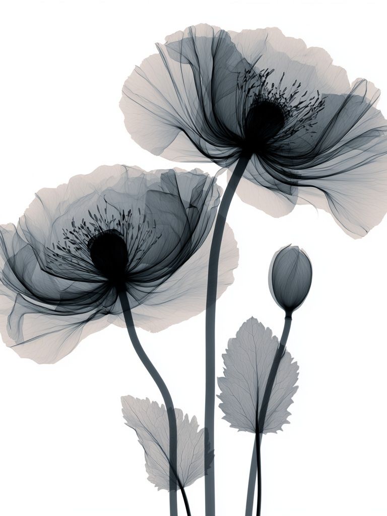 Translucent Poppy Bloom Print. poster detail