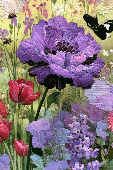 Purple Wildflower Botanical Print. poster — botanical art