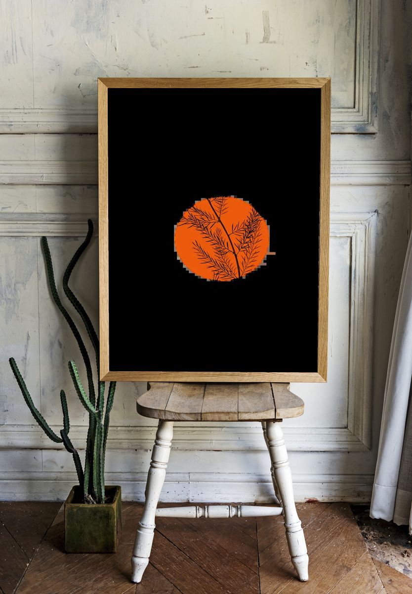 Lily of the Valley Botanical Print. room preview