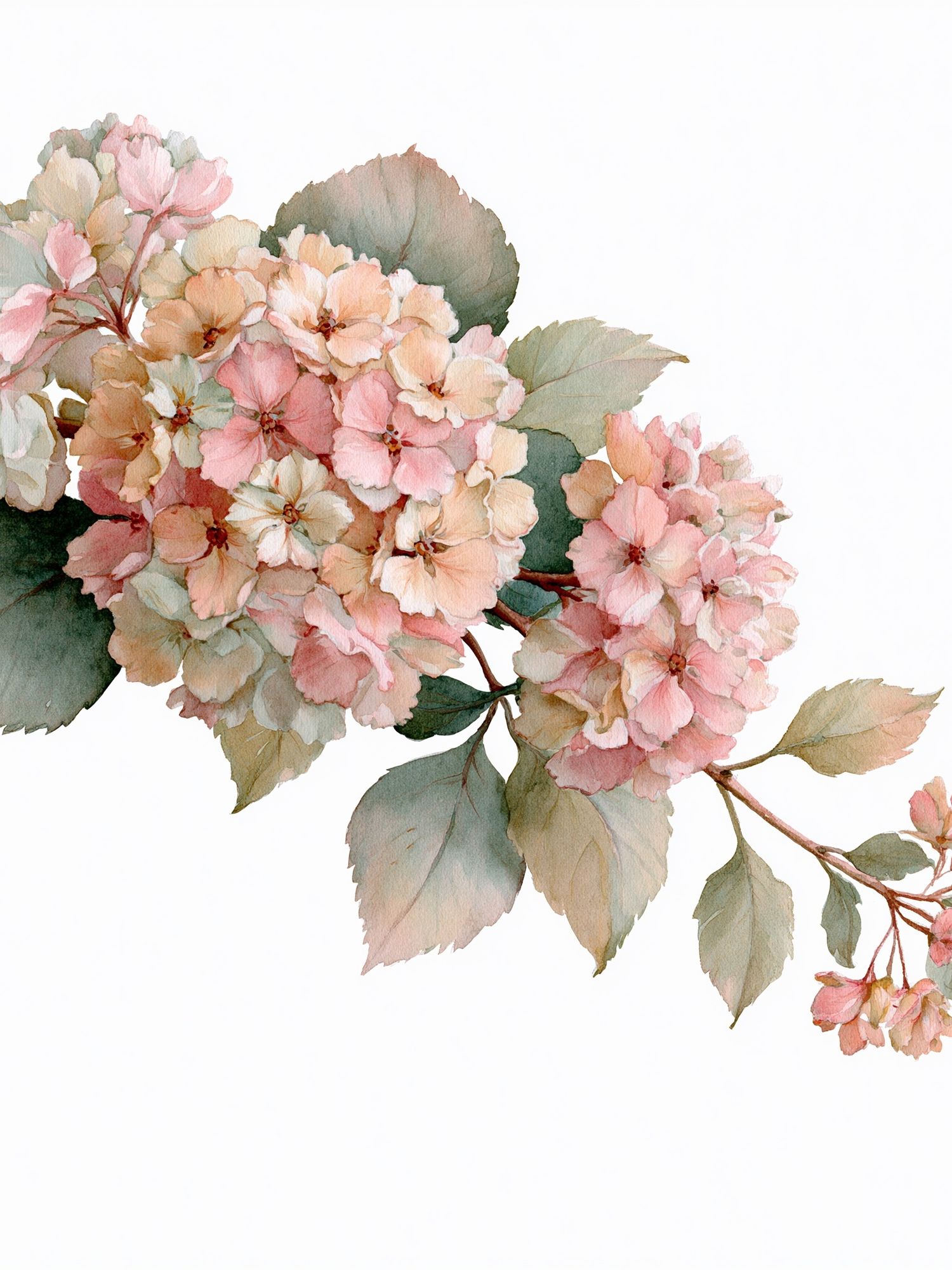 Cherry Blossom Watercolor Print. poster detail