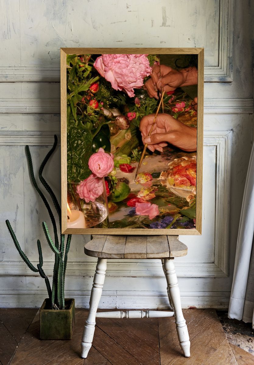 Floral Still Life Painting Poster. room preview