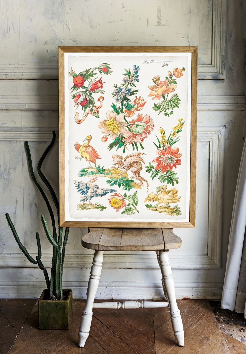 Floral Designs Birds Griffon (1784). room preview