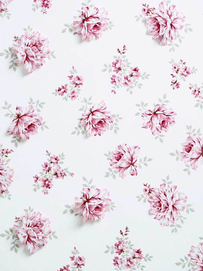 Pink Floral Pattern Poster. poster — botanical art