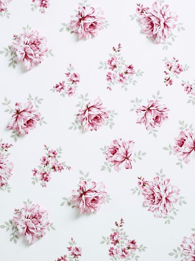Pink Floral Pattern Poster.