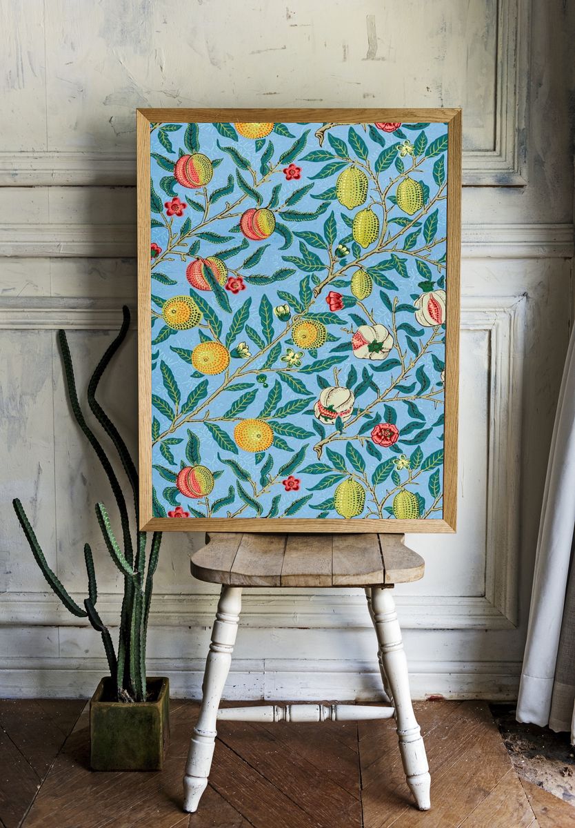 Peach Blossom Botanical Print. — room view 1