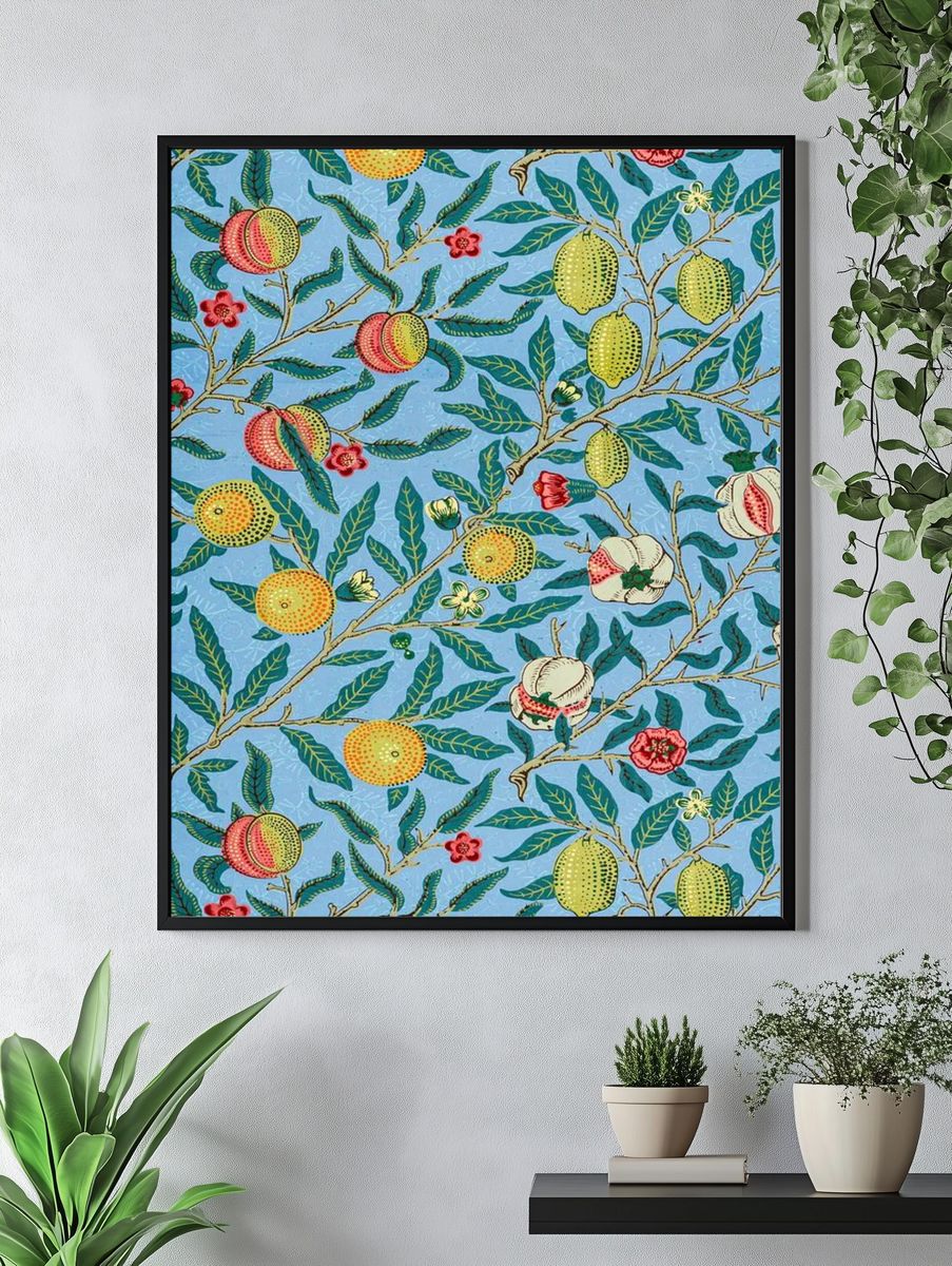 Peach Blossom Botanical Print. — room view 4
