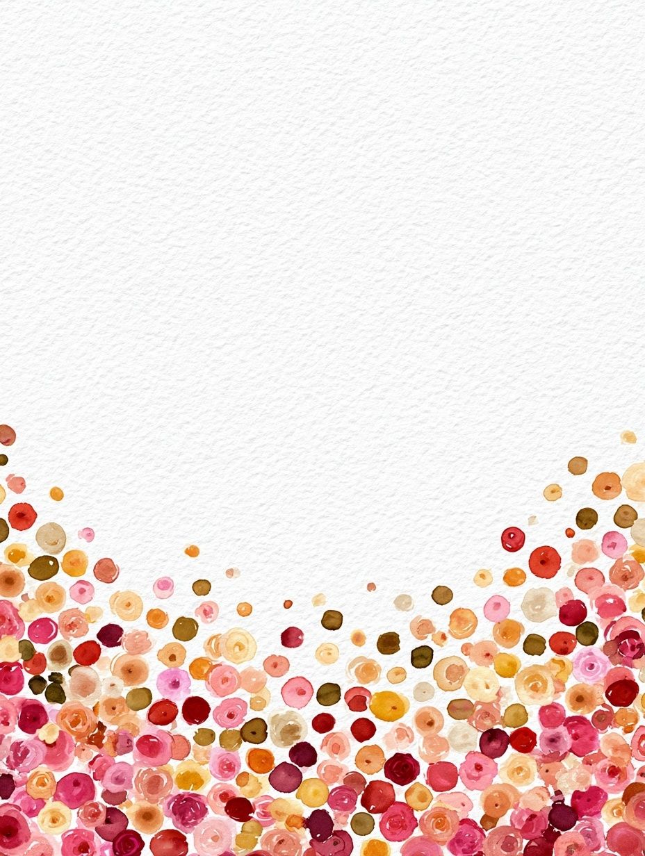 Watercolor Floral Confetti Poster. poster — botanical art