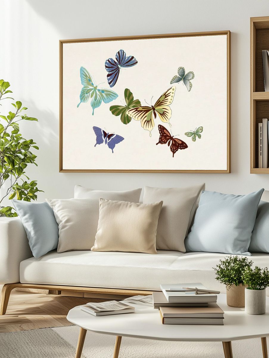 Floral Vintage Frames Poster. — room view 2