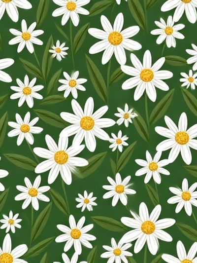 Daisy Meadow Botanical Print.