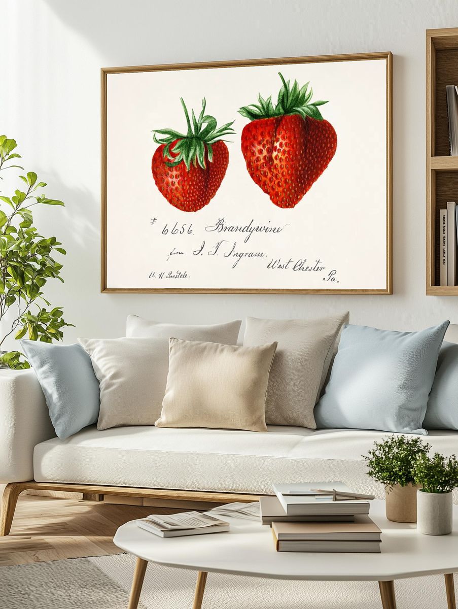 Strawberries (Fragaria) Deborah Griscom Passmore. — room view 2