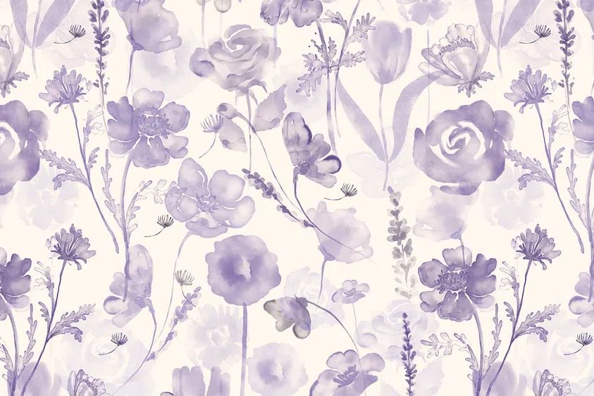Flower computer wallpaper, floral purple. poster detail
