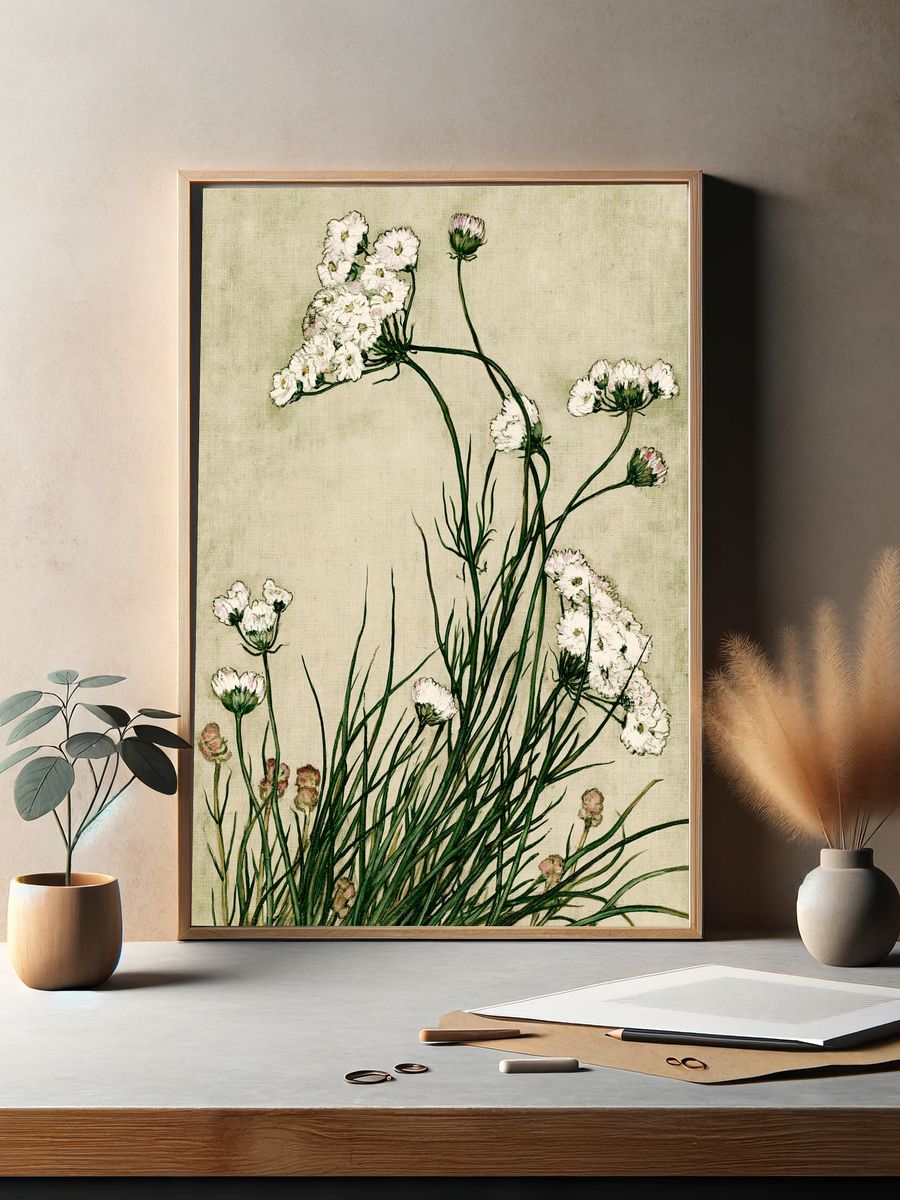 Wildflower Botanical Print. — room view 2
