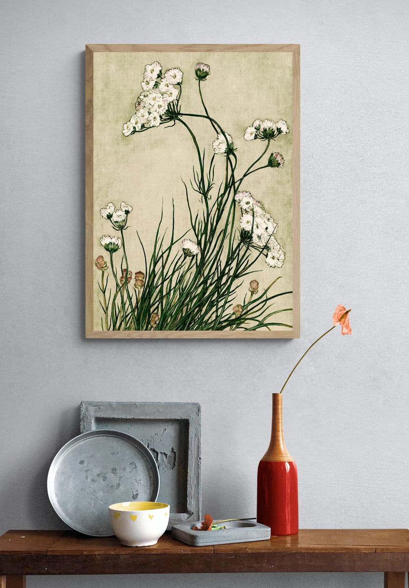 Wildflower Botanical Print. — room view 3