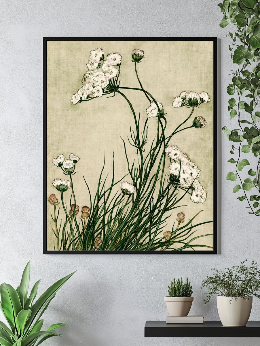 Wildflower Botanical Print. — room view 4