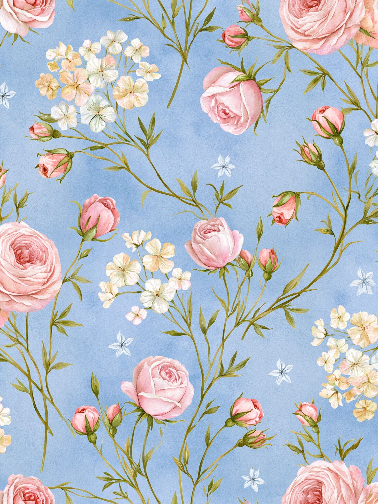 Pastel Floral Garden Botanical Poster. poster detail