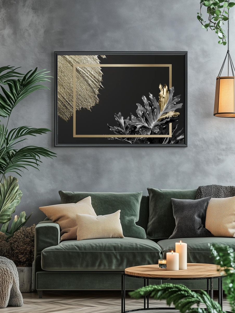 Pomegranate Botanical Print. — room view 4