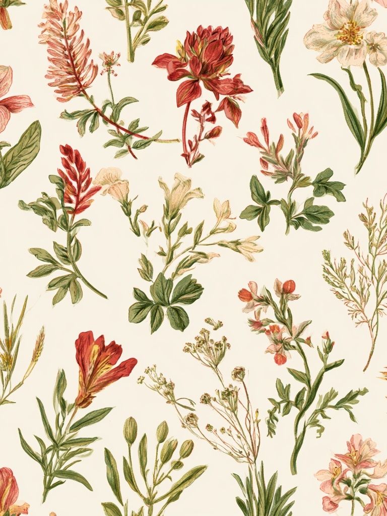 Wildflower Botanical Print. poster — botanical art