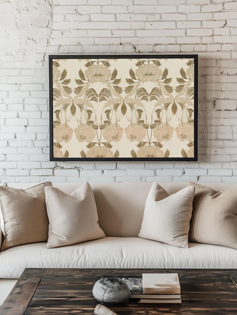 Silk Art Nouveau Design (1900). — room view 1