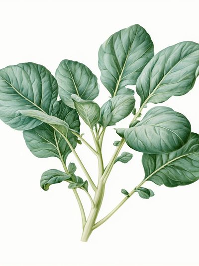 Green Leaf Botanical Print. poster