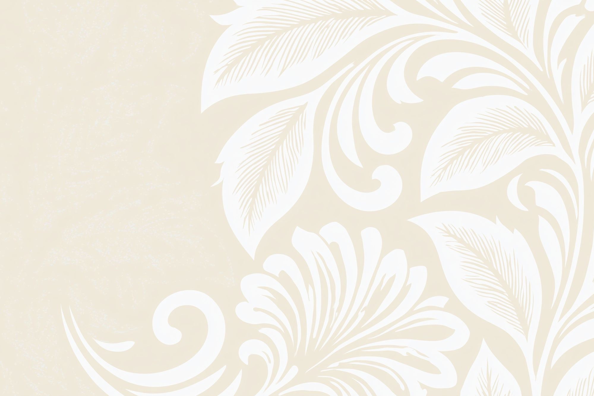 Cream Palm Leaf Pattern Poster. poster detail