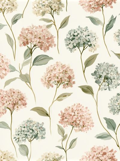 Hydrangea Bloom Botanical Print. poster