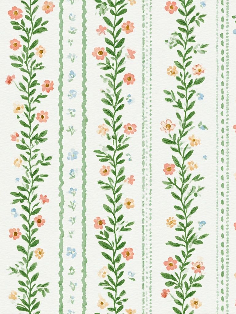 Floral Vine Watercolor Print. poster — botanical art