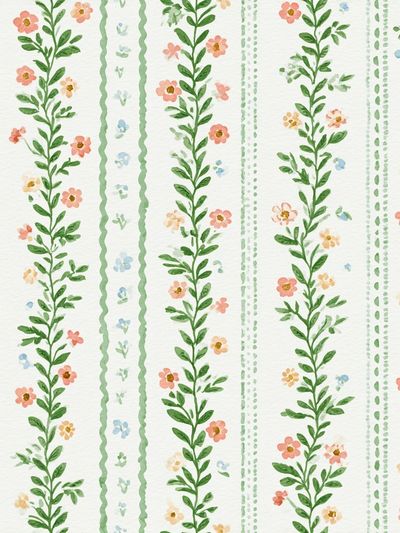 Floral Vine Watercolor Print.