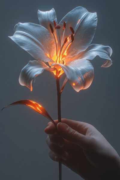Glowing Lily Fine-Art Print.