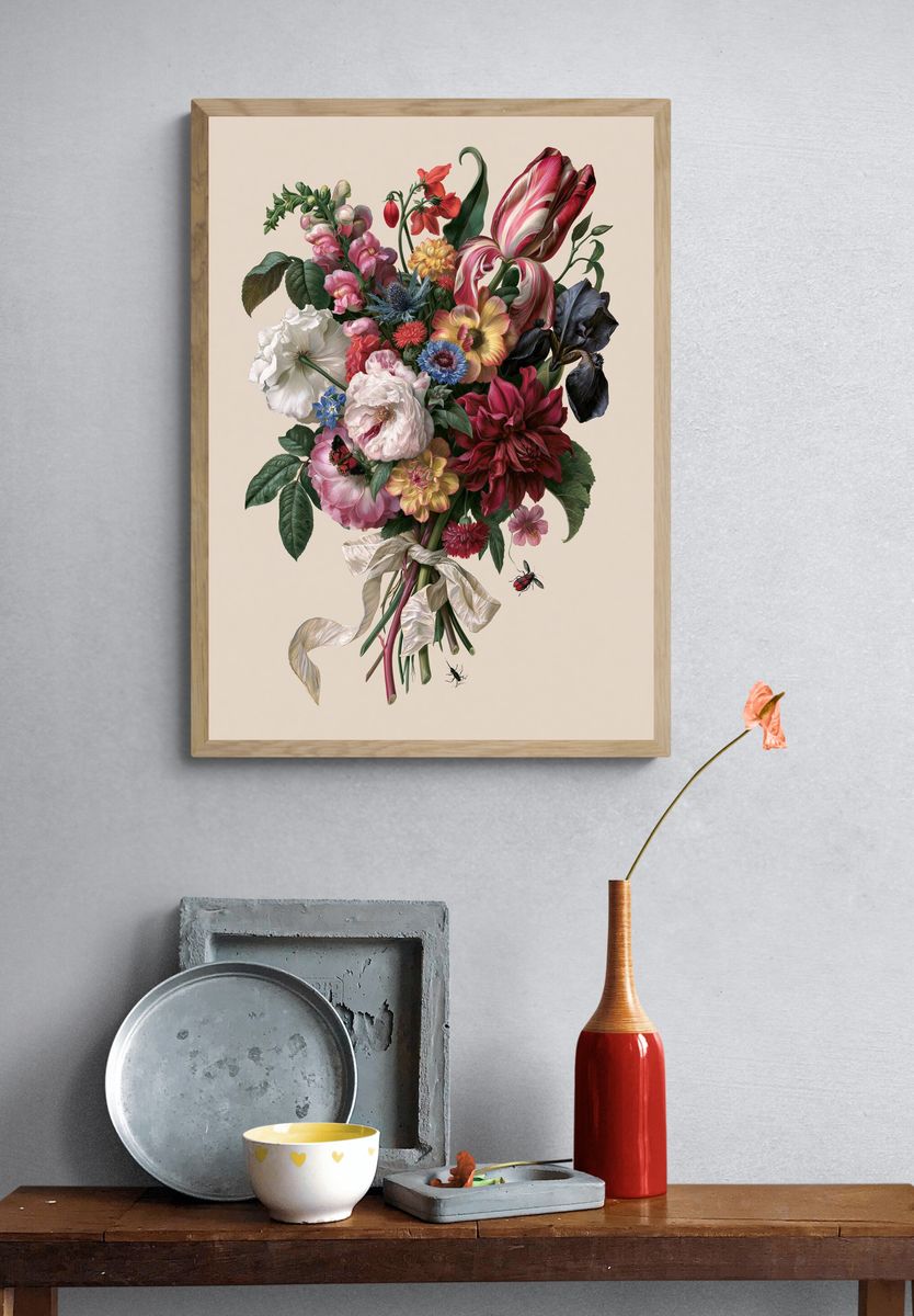Botanical Bouquet Fine-Art Poster. — room view 3