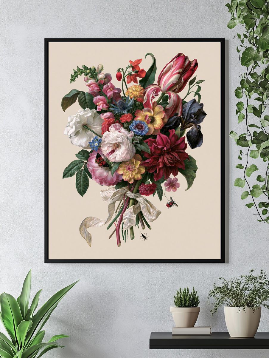 Botanical Bouquet Fine-Art Poster. — room view 4