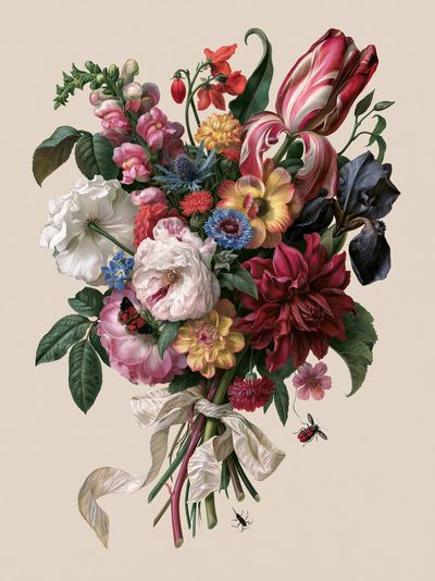 Botanical Bouquet Fine-Art Poster.