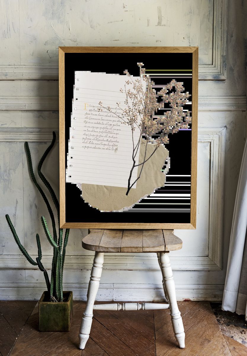 Multicolored flower illustration. — room view 1