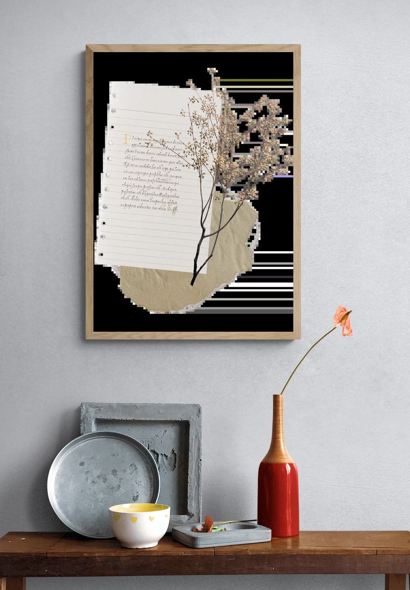 Multicolored flower illustration. — room view 3