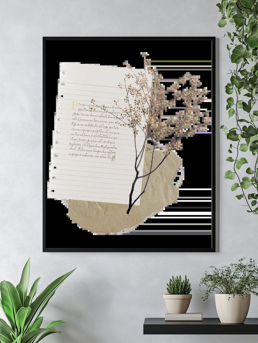Multicolored flower illustration. — room view 4