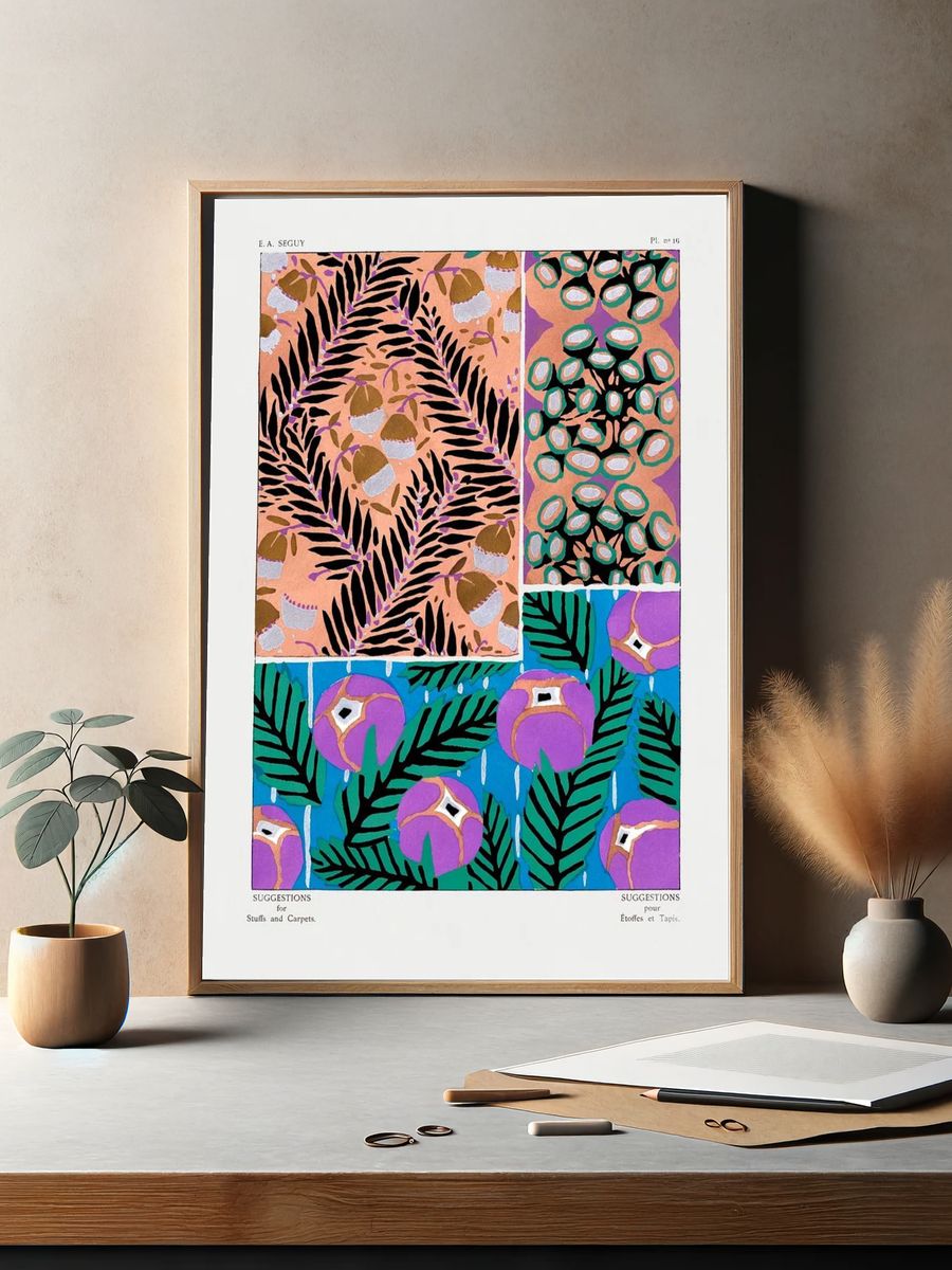 Vintage floral patterns, Art Nouveau. — room view 2