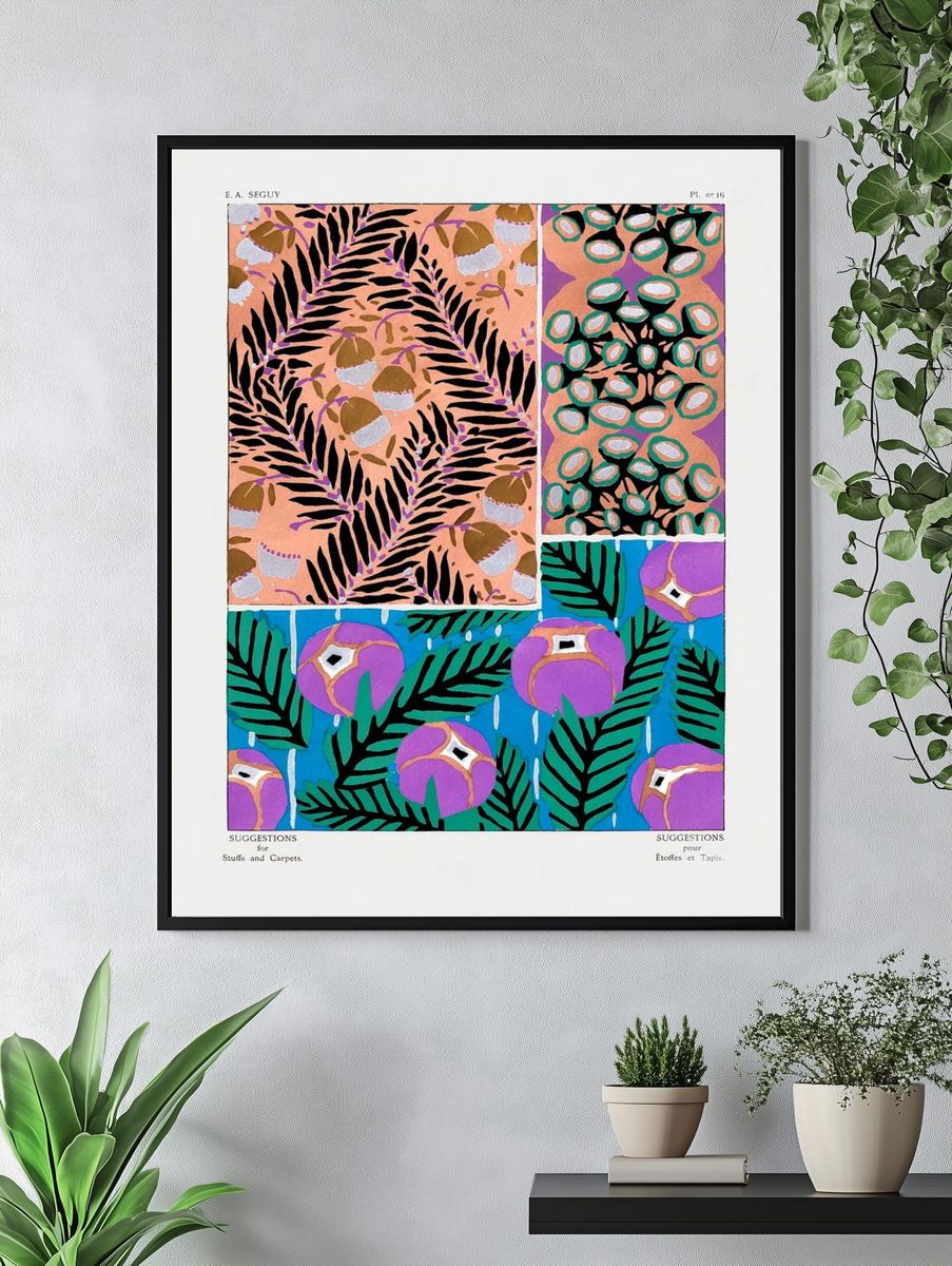Vintage floral patterns, Art Nouveau. — room view 4